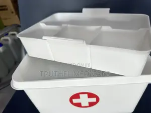 Plastic First Aid Box - Unpacked