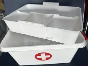 Plastic First Aid Box - Unpacked