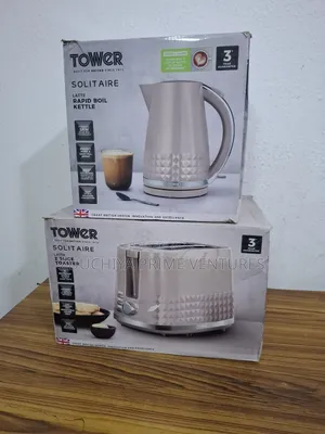 Tower Solitaire Plastic Kettle 2 Slice Toaster Uk