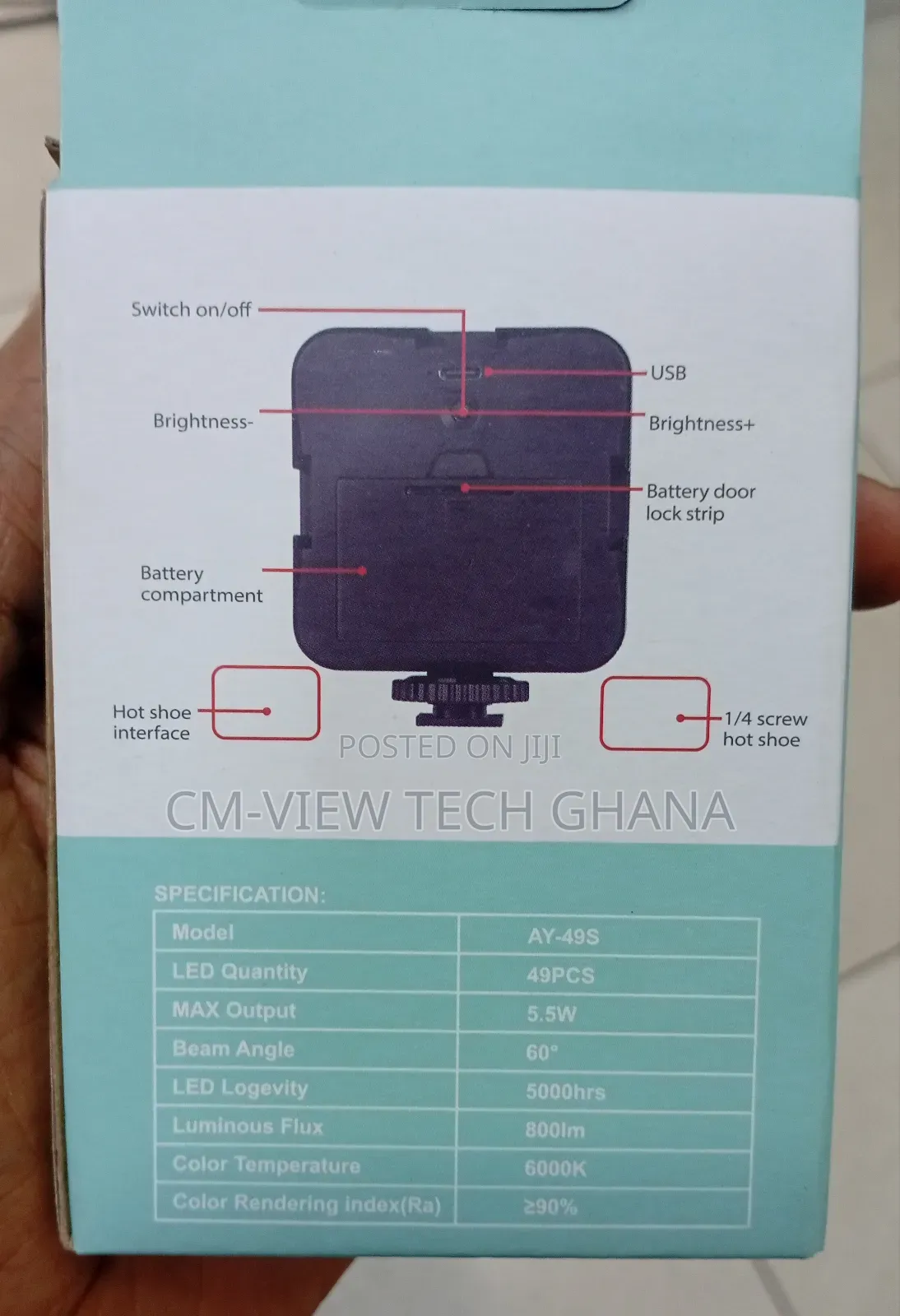 Led Video Light ( Without Holder)