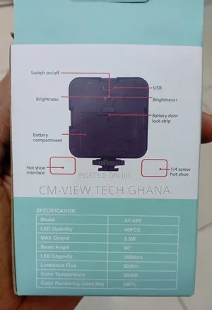 Led Video Light ( Without Holder)