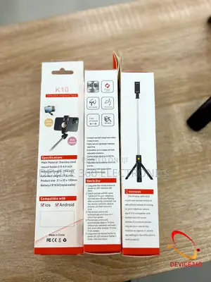 New Selfie Tripod Stick With Landscape and Portrait Mode