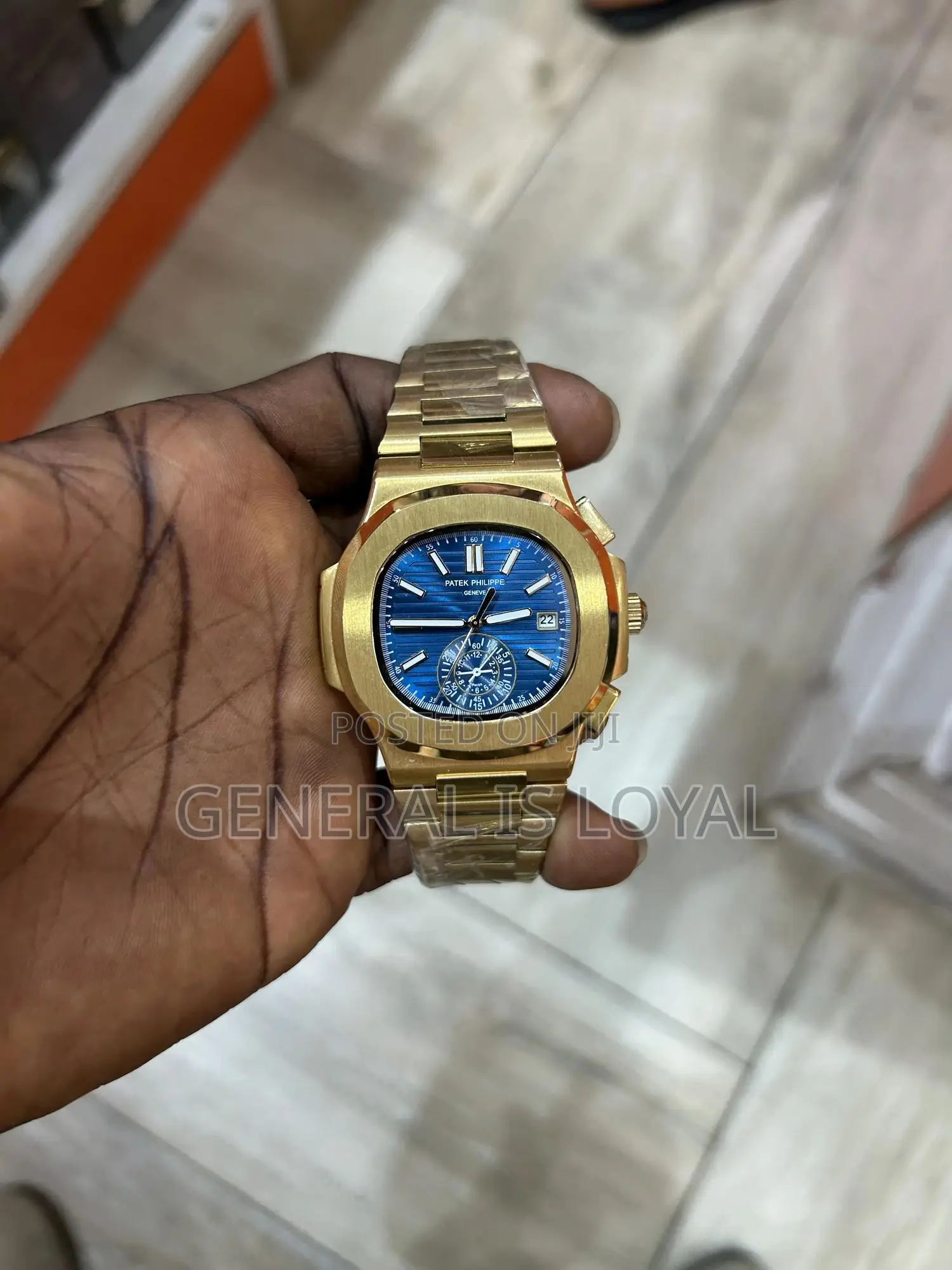 Patek Philippe Nautilus Gold Blue Dial