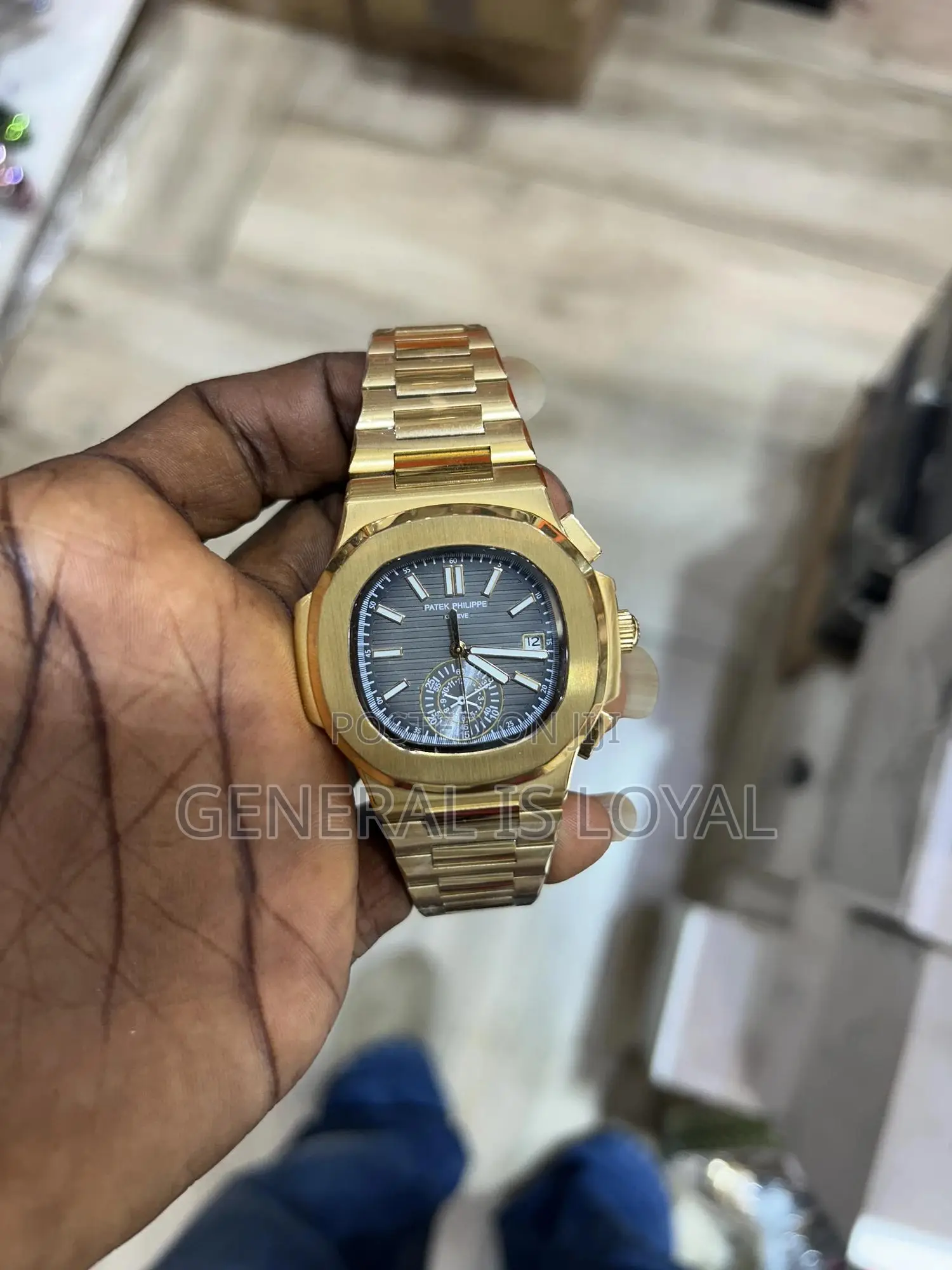 Patek Philippe Nautilus Gold Blue Dial