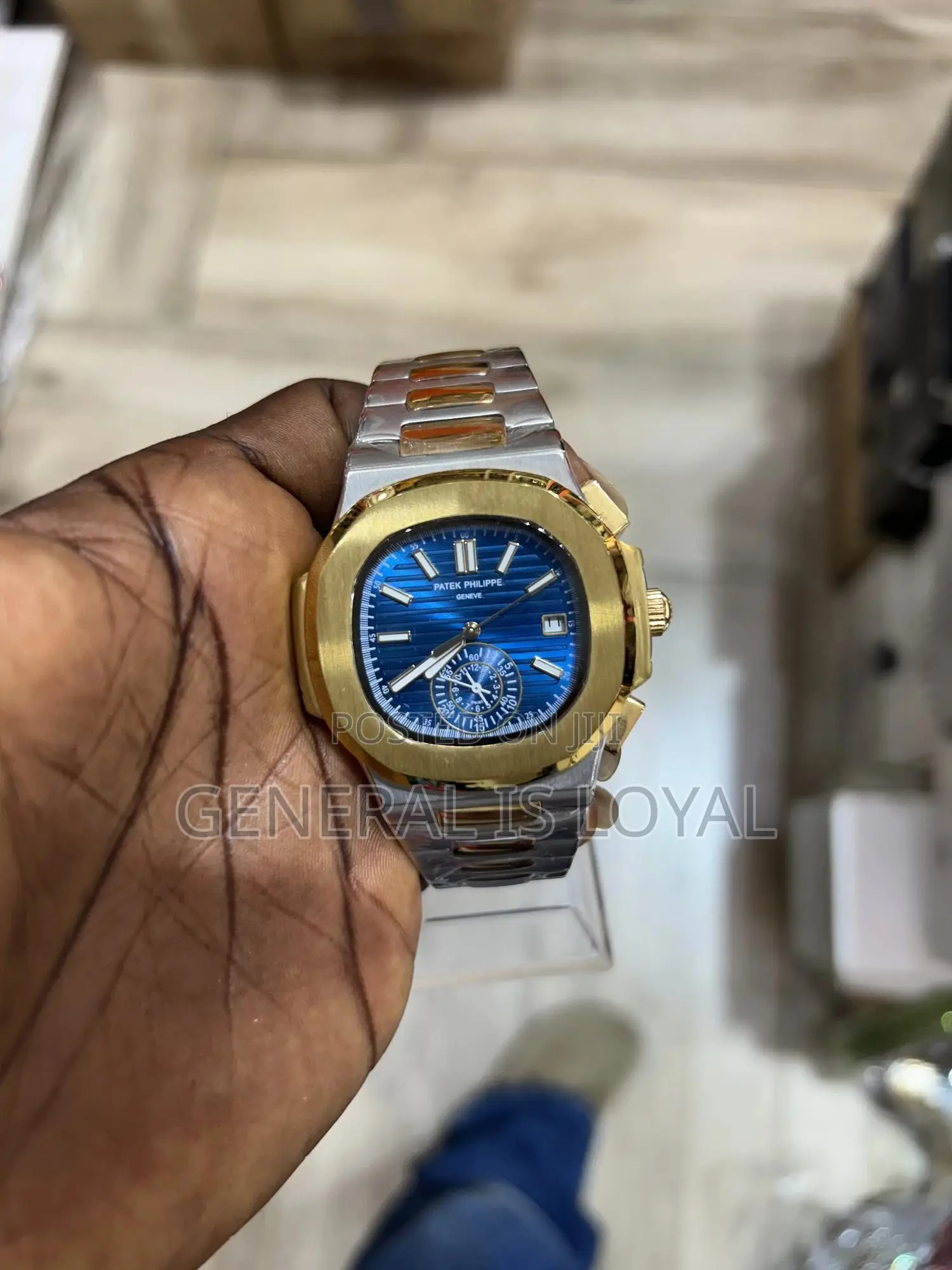 Patek Philippe Nautilus Gold Blue Dial