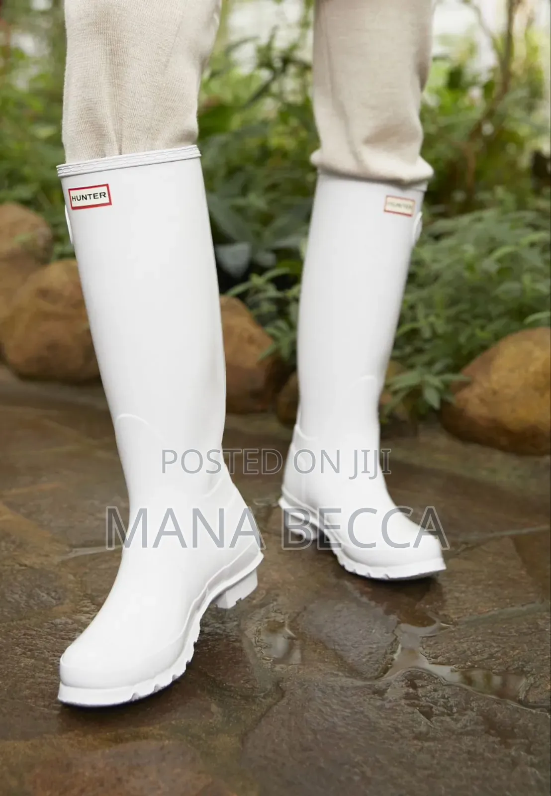 White Wellington Boots