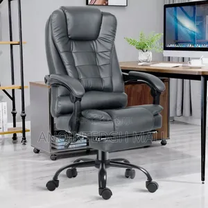 Luxury Massage Gaming Chair With Recliners Footrest Black