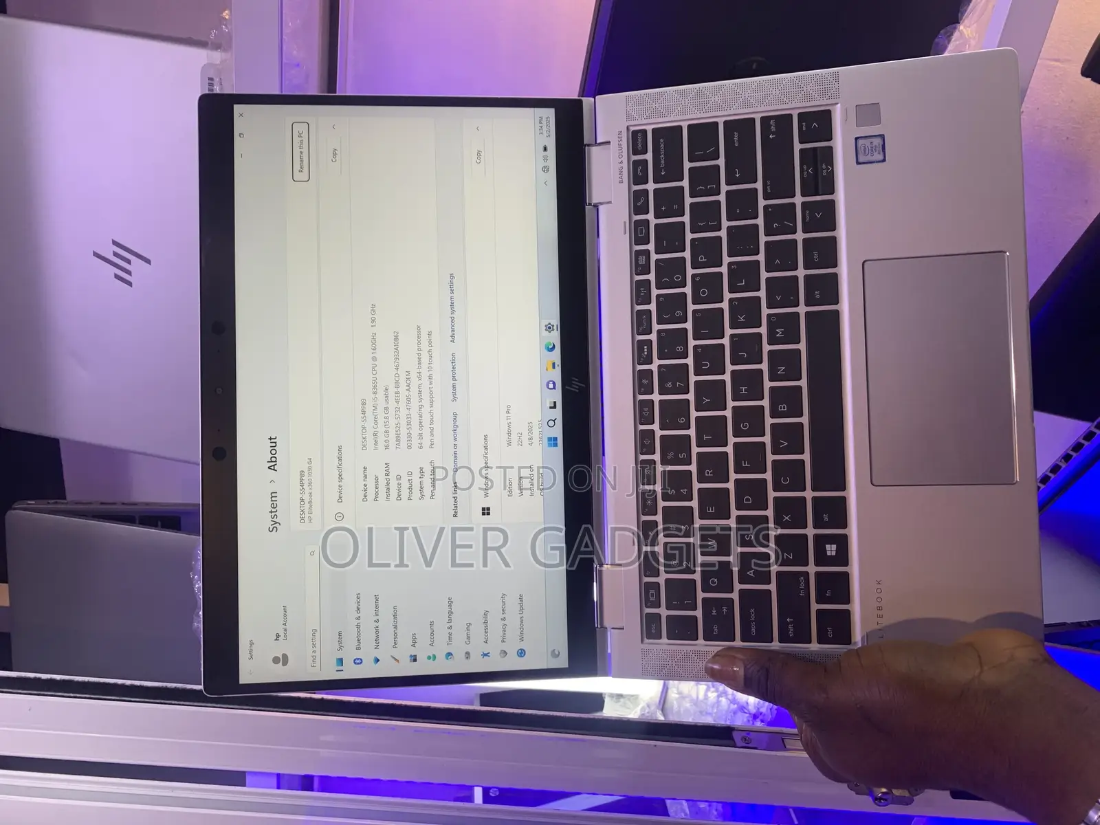 Laptop HP EliteBook X360 1030 G4 16GB Intel Core I5 SSD 256GB