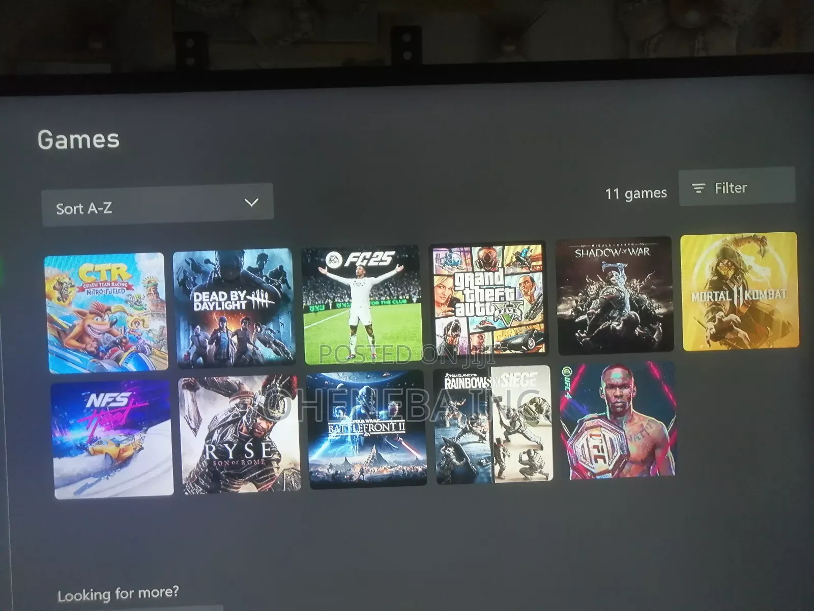 Xbox One X With 11 Games Installed