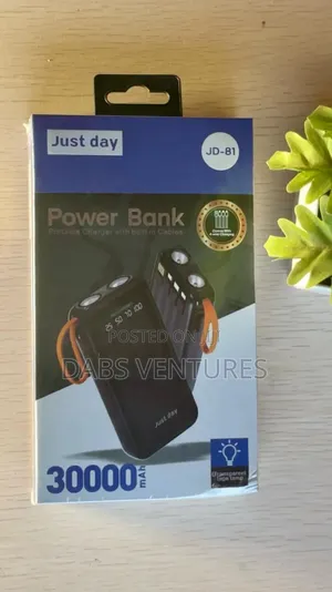 Photo - Power Bank With Inbuilt Cables 30000 Mah