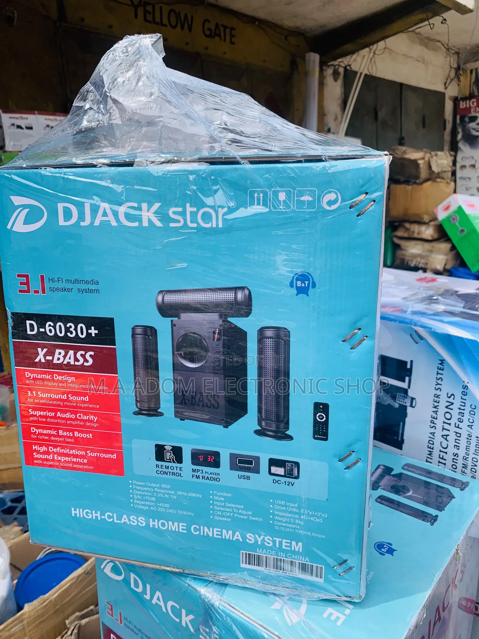 Brand New 3.1ch Bluetooth 200watts Home Theater