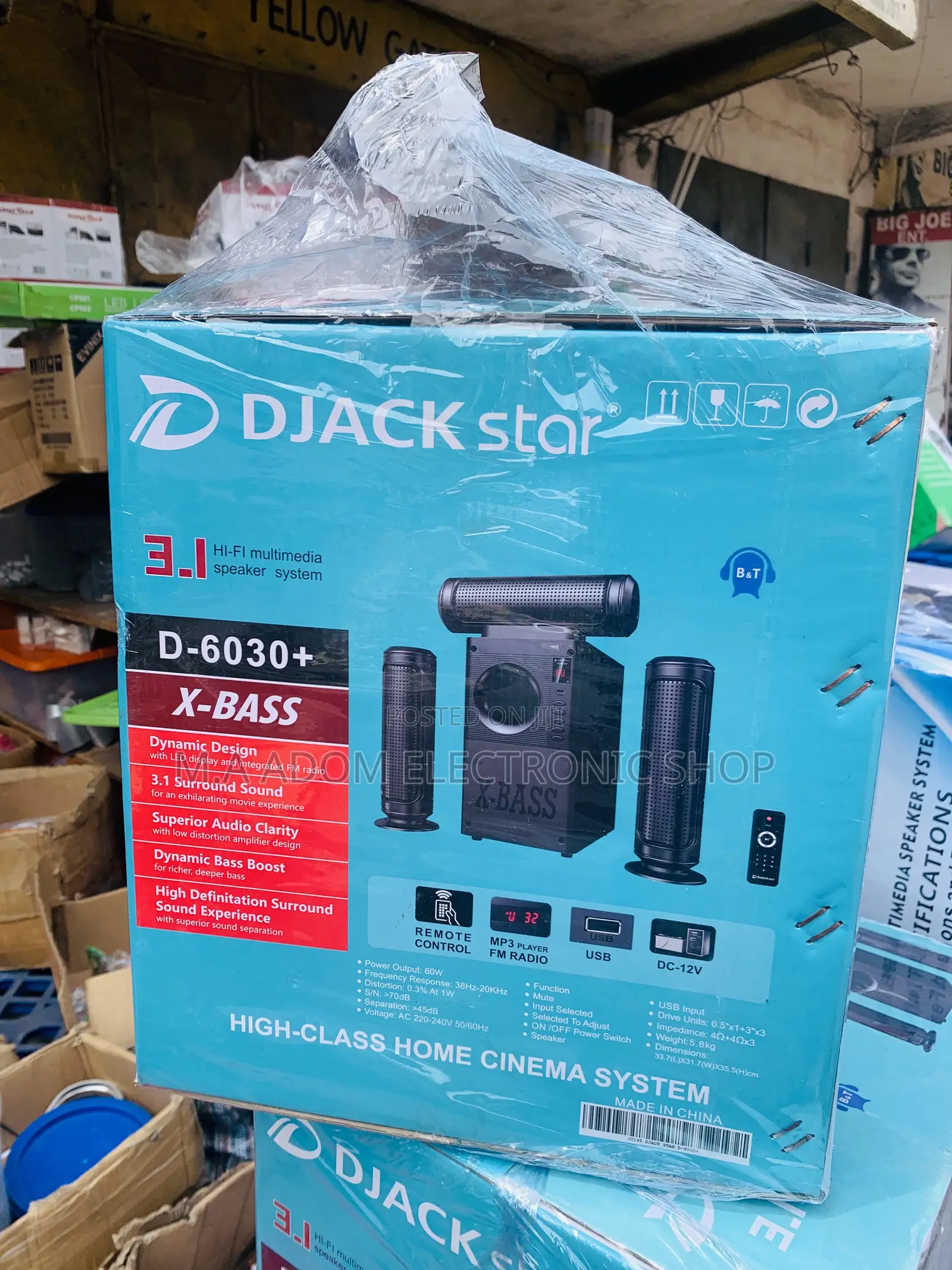 Brand New 3.1ch Bluetooth 200watts Home Theater
