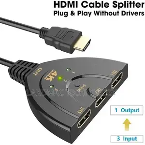 Hdmi Switch Plated 3-Port Hdmi Switcher Splitter