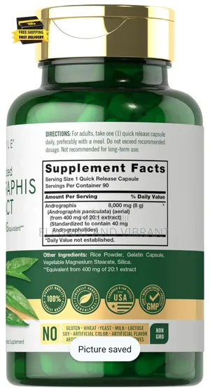 Andrographis Paniculata 8000mg | 90 Capsules