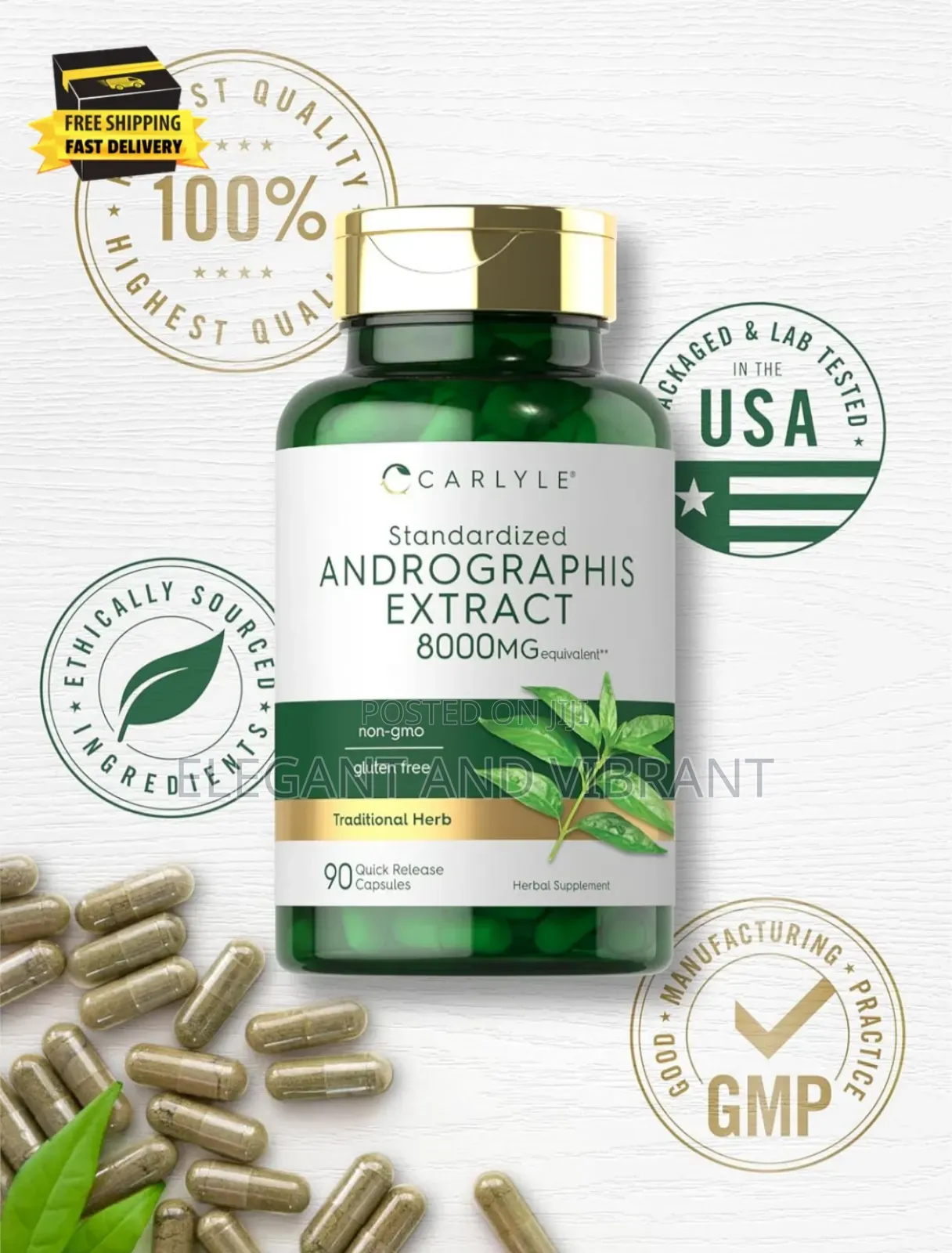 Andrographis Paniculata 8000mg | 90 Capsules