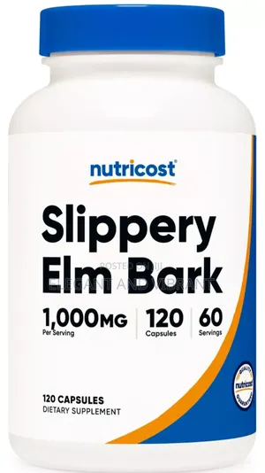 Slippery Elm Bark Capsules 1000mg Per Serving 120 Capsules