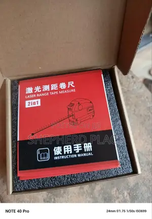 2-in-1 Laser Range Tape Measure