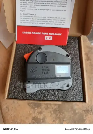 2-in-1 Laser Range Tape Measure
