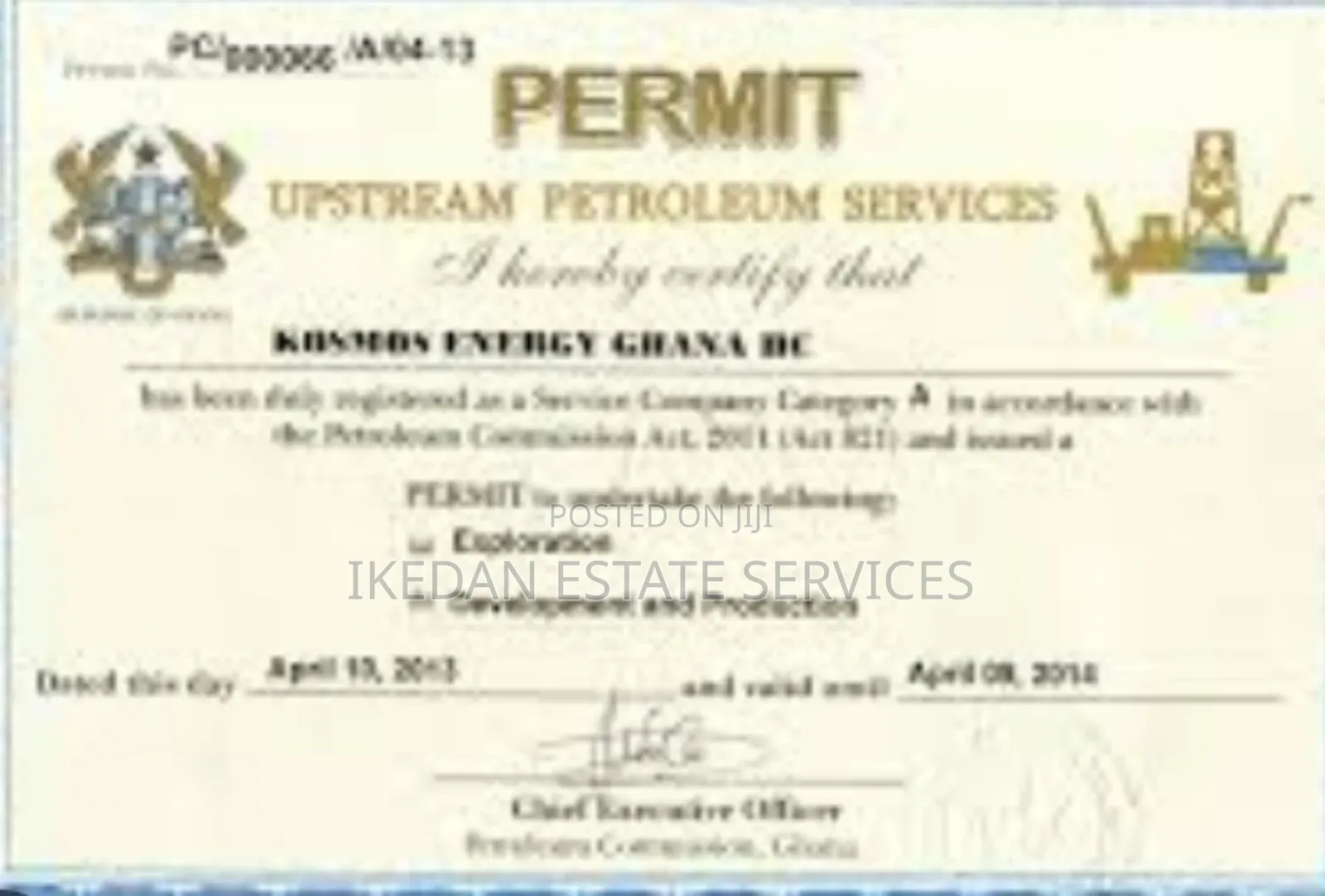 Petroleum BDC and Omc License Available for Sale