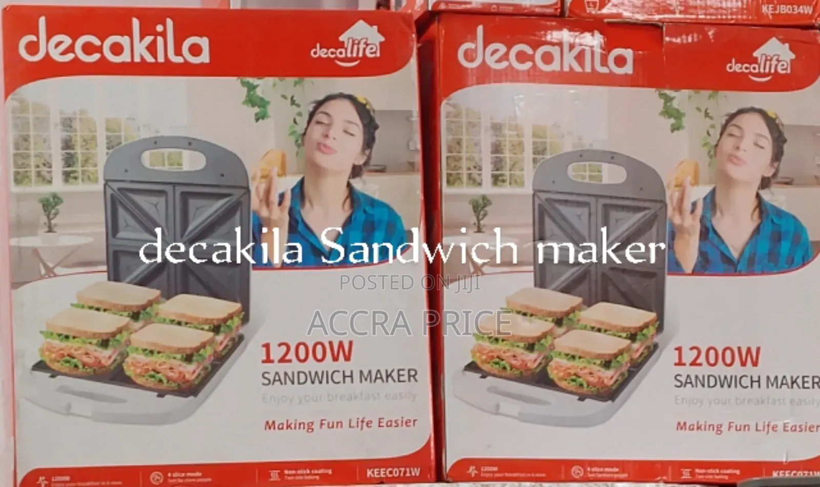 Decakila 1200w Sandwich Maker Decakila Sandwich Maker
