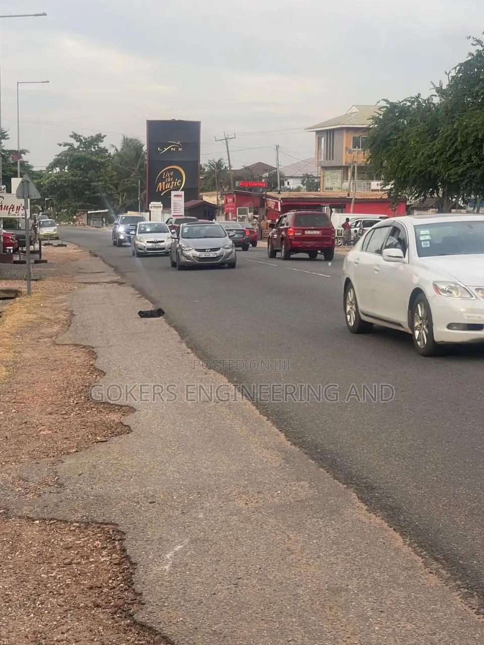 East Legon Papas Pizza Billboard Available for Rent