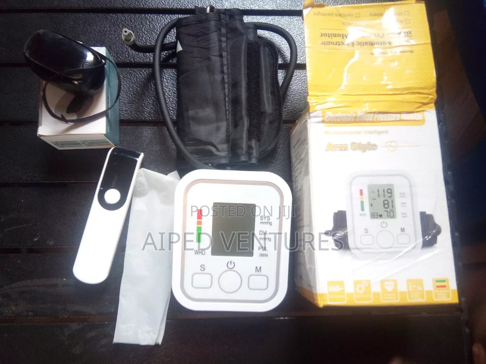 Bp Machine Finger Pulse Oximeter Infrared Thermometer