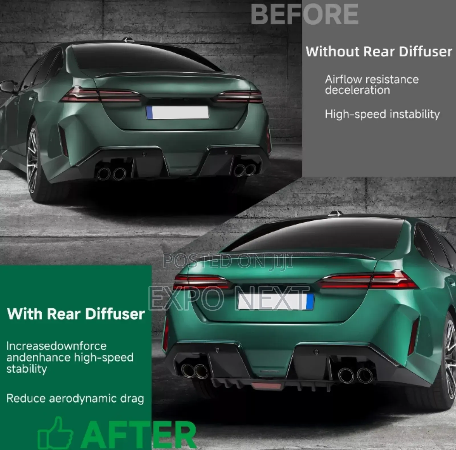 Bumper Diffuser Lip Spoiler Refit For Car Brands Up To Date