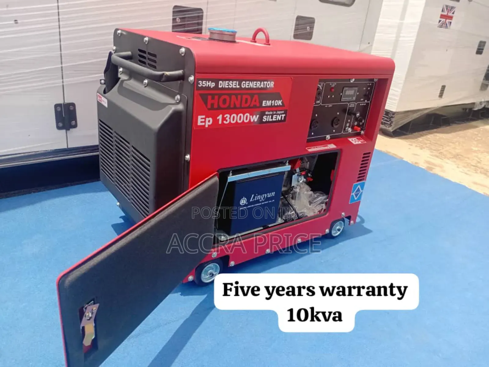 Reliable 10kva 13000watts Honda Diesel Generator