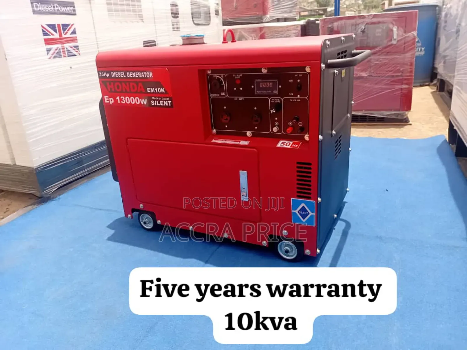 No Maintenance Cost 10kva Honda Diesel Genset 13kw Japan New