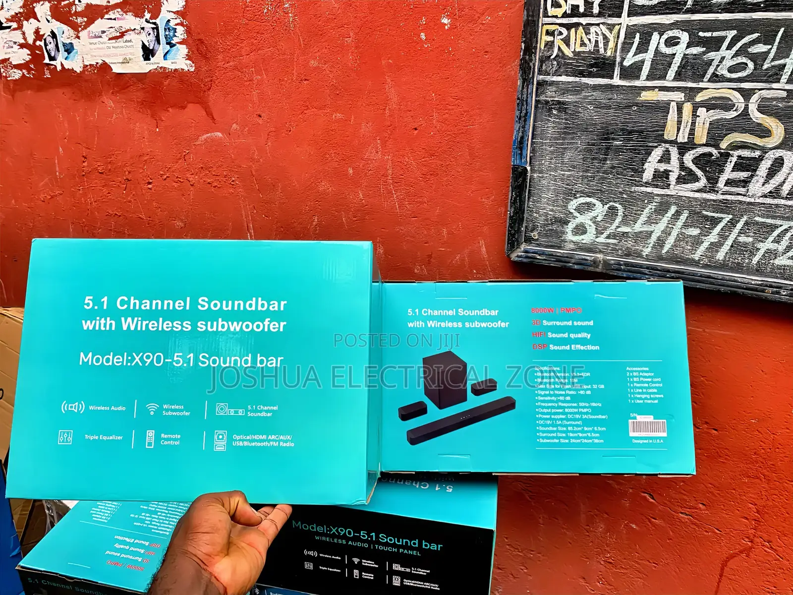 Jvc Soundbar Subwoofer Surround Speakers 8000w Pmpo 3d