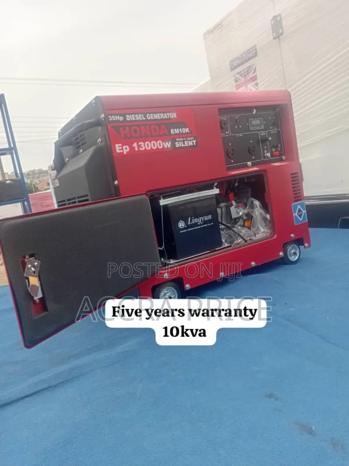 Large Fuel Capacity 10kva Honda 10kva Diesel Generator