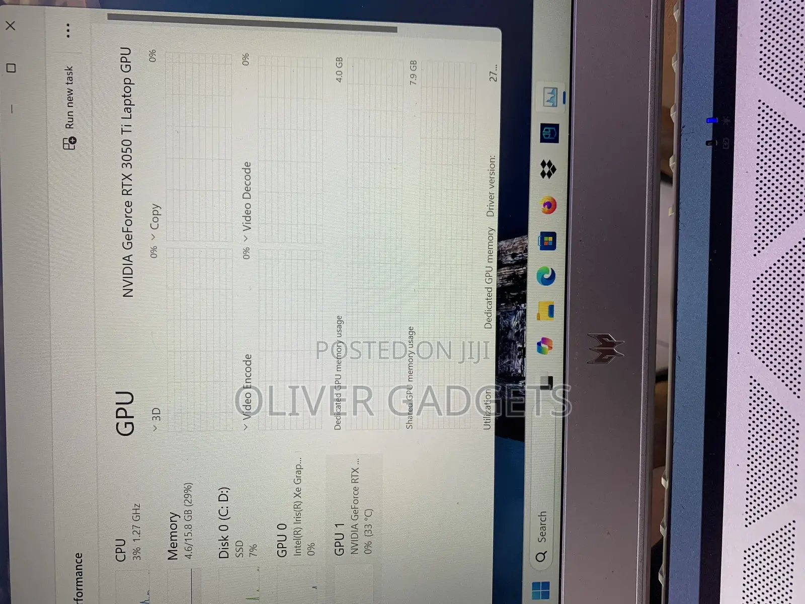 Laptop Acer Predator 15 16GB Intel Core I7 SSD 512GB