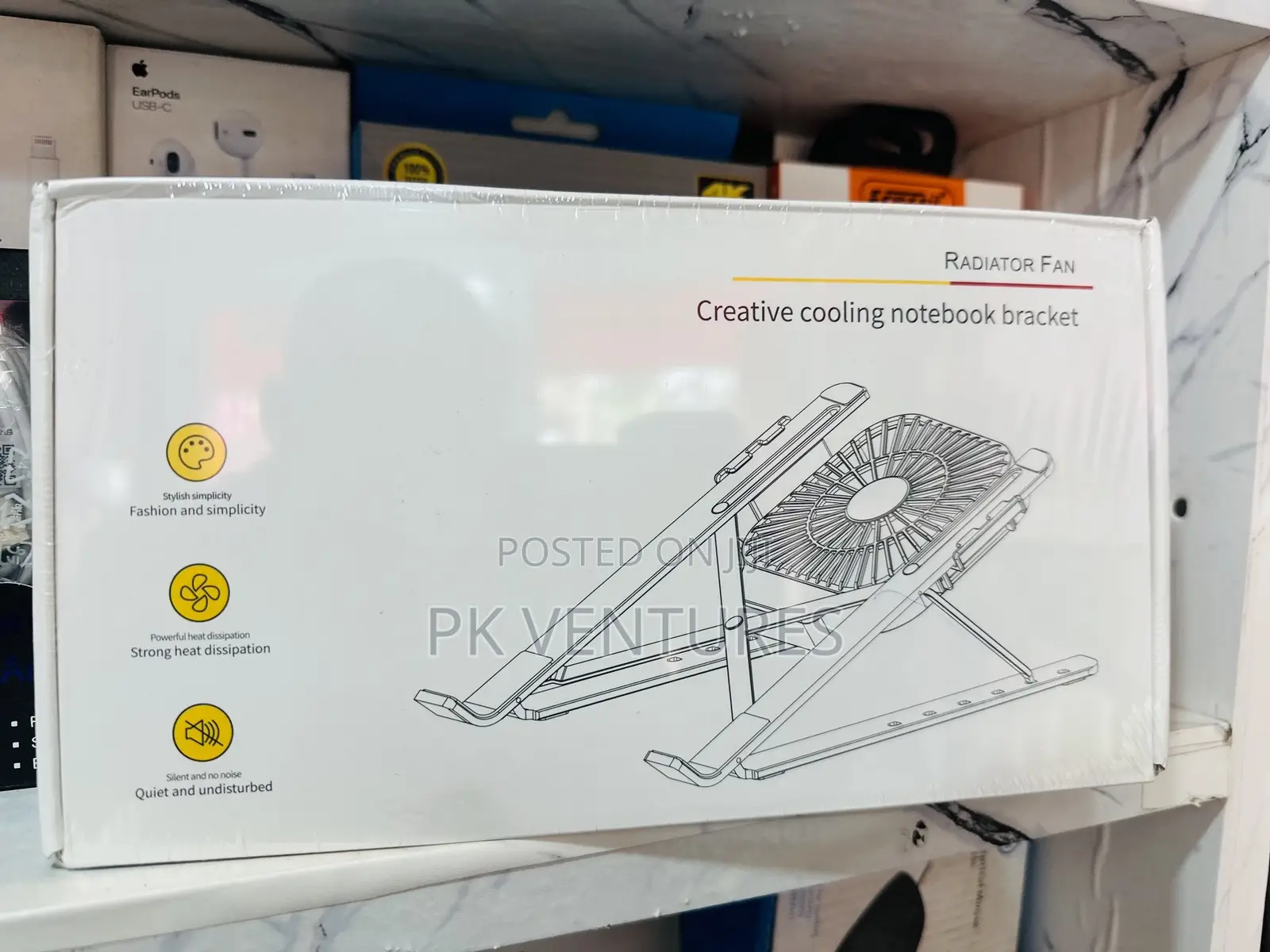 Metal Laptop Stand With Cooler