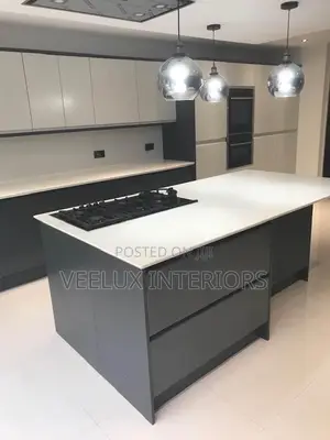 Handleless Kitchen Cabinets With Oven Microwave