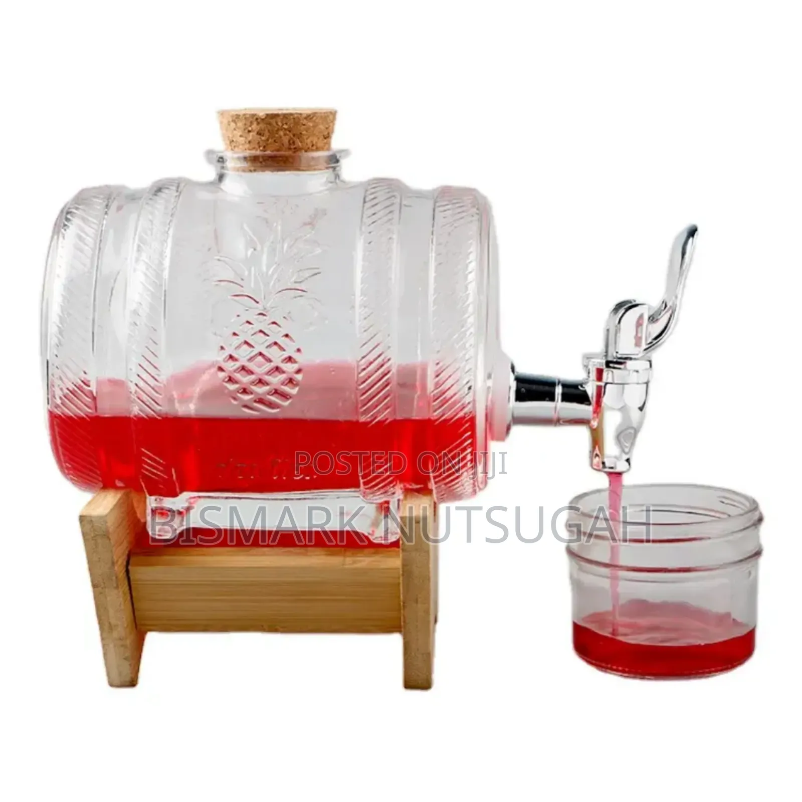 Glass Juice Drink Dispenser Barrels
