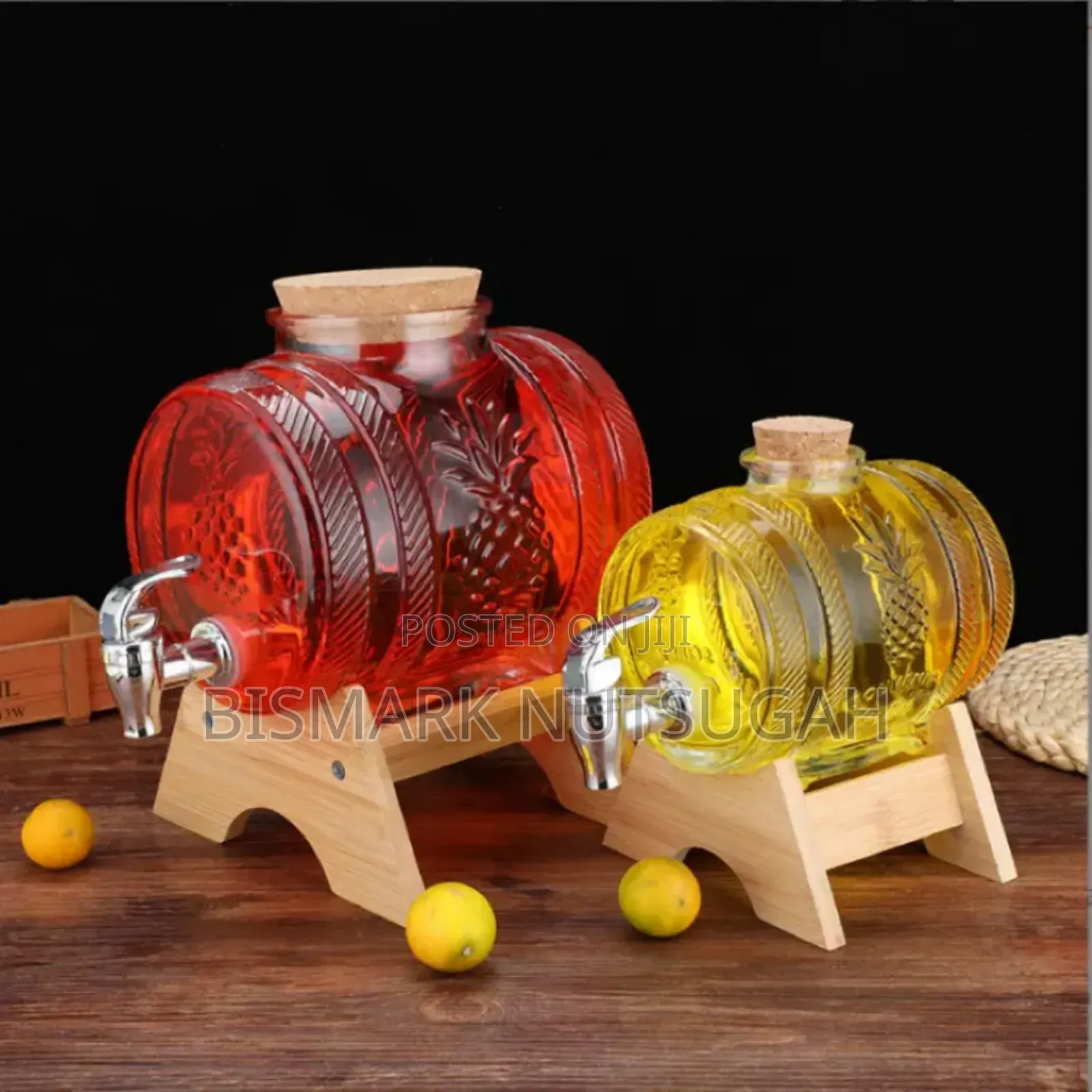 Glass Juice Drink Dispenser Barrels