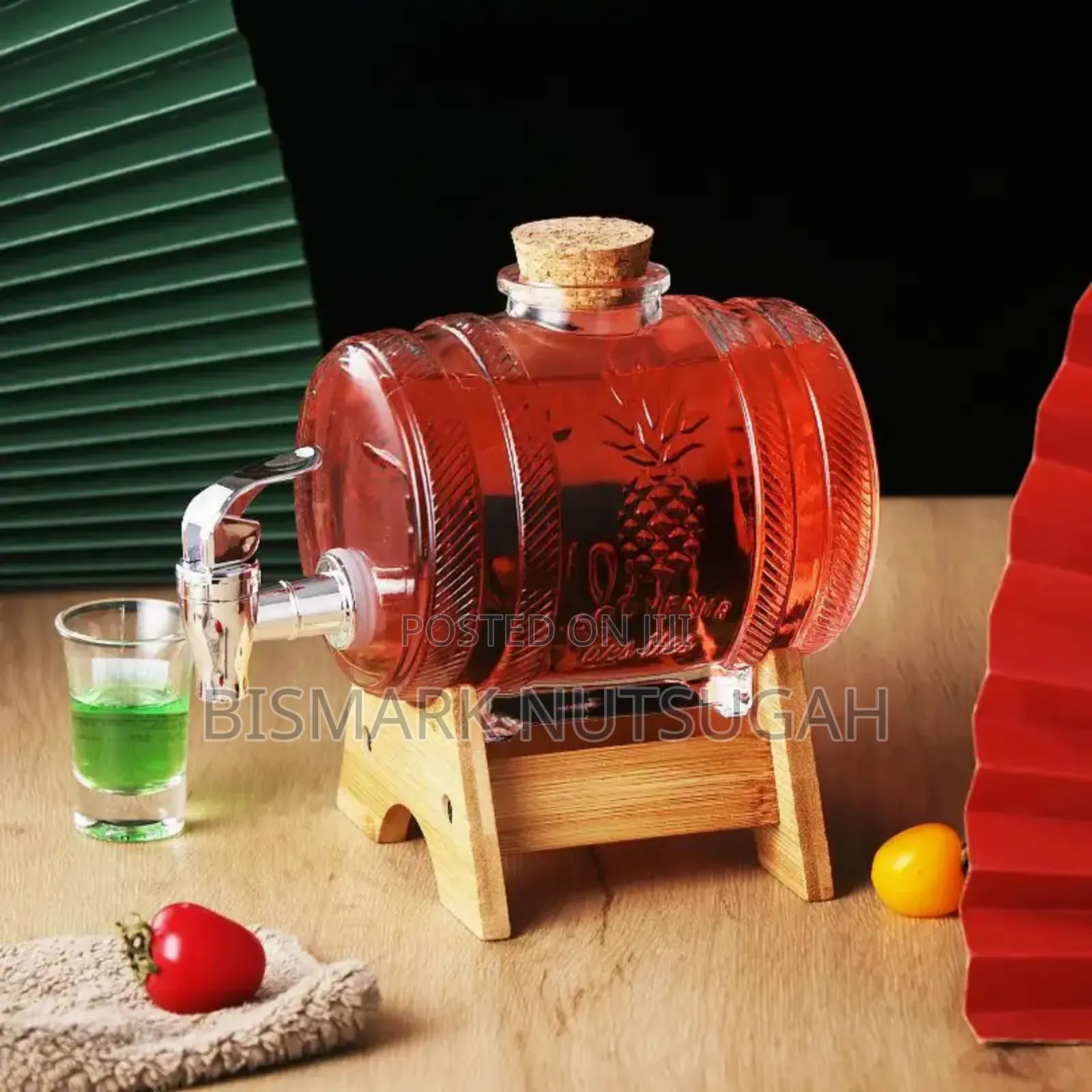 Glass Juice Drink Dispenser Barrels