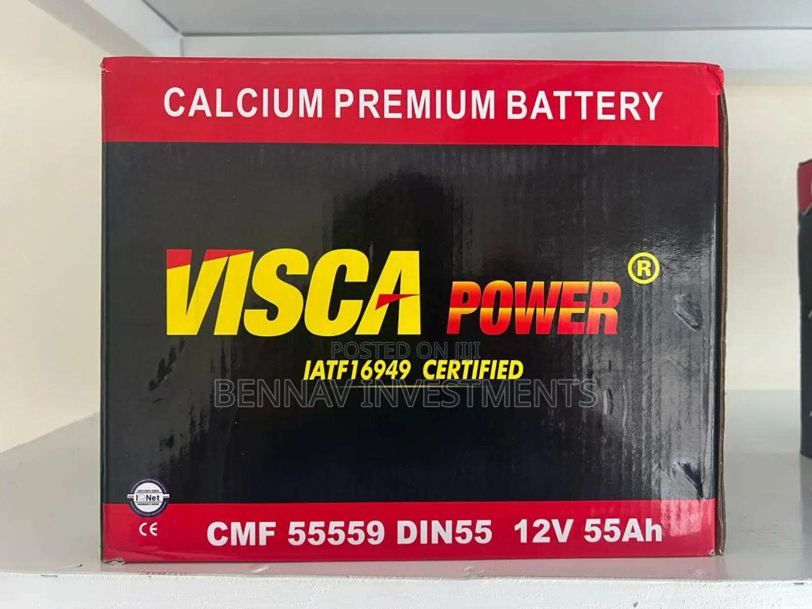 Visca Power 11 Plates Battery 12v 55ah