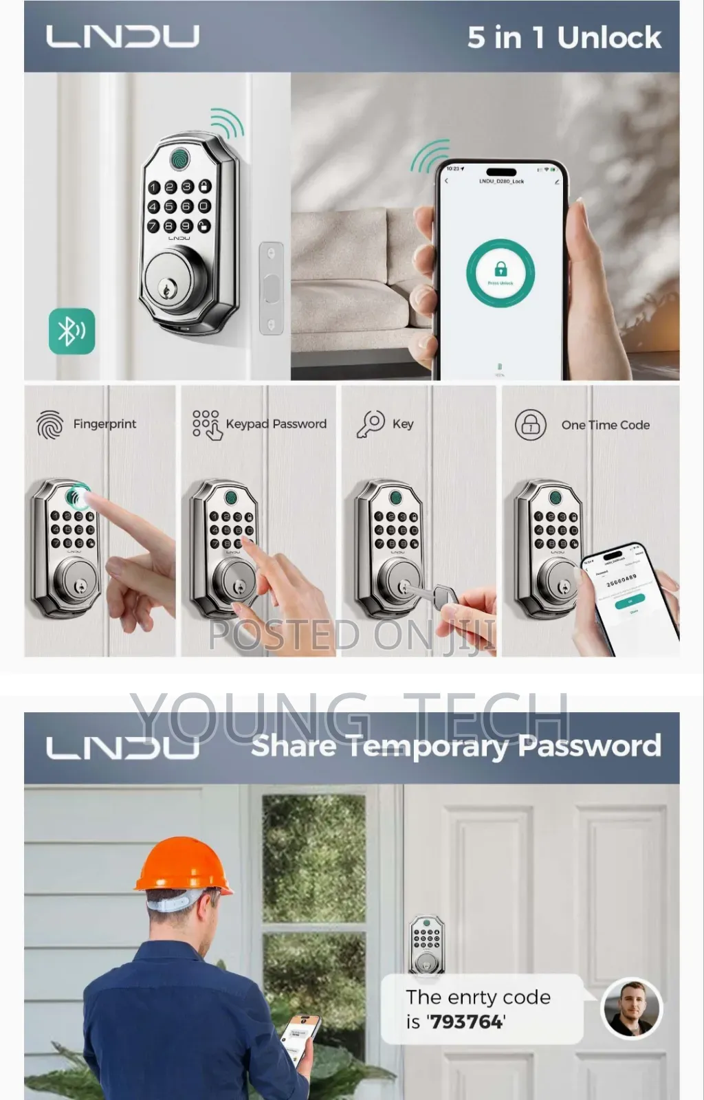 Lndn Smart Biometric Door Lock