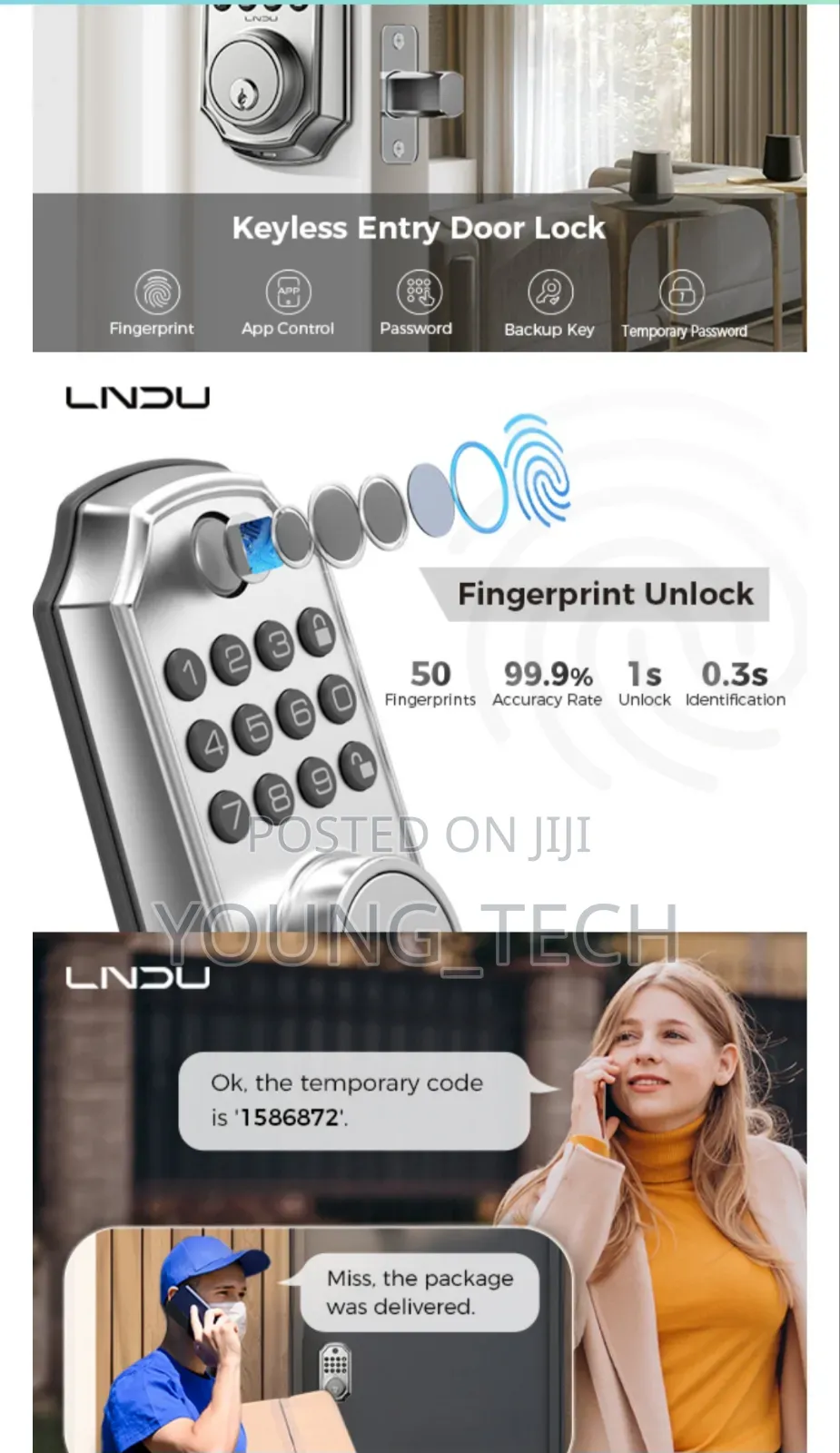 Lndn Smart Biometric Door Lock