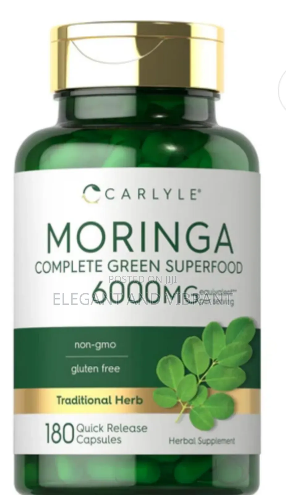 Moringa Oleifera 6000mg Per Serving | 180 Capsules