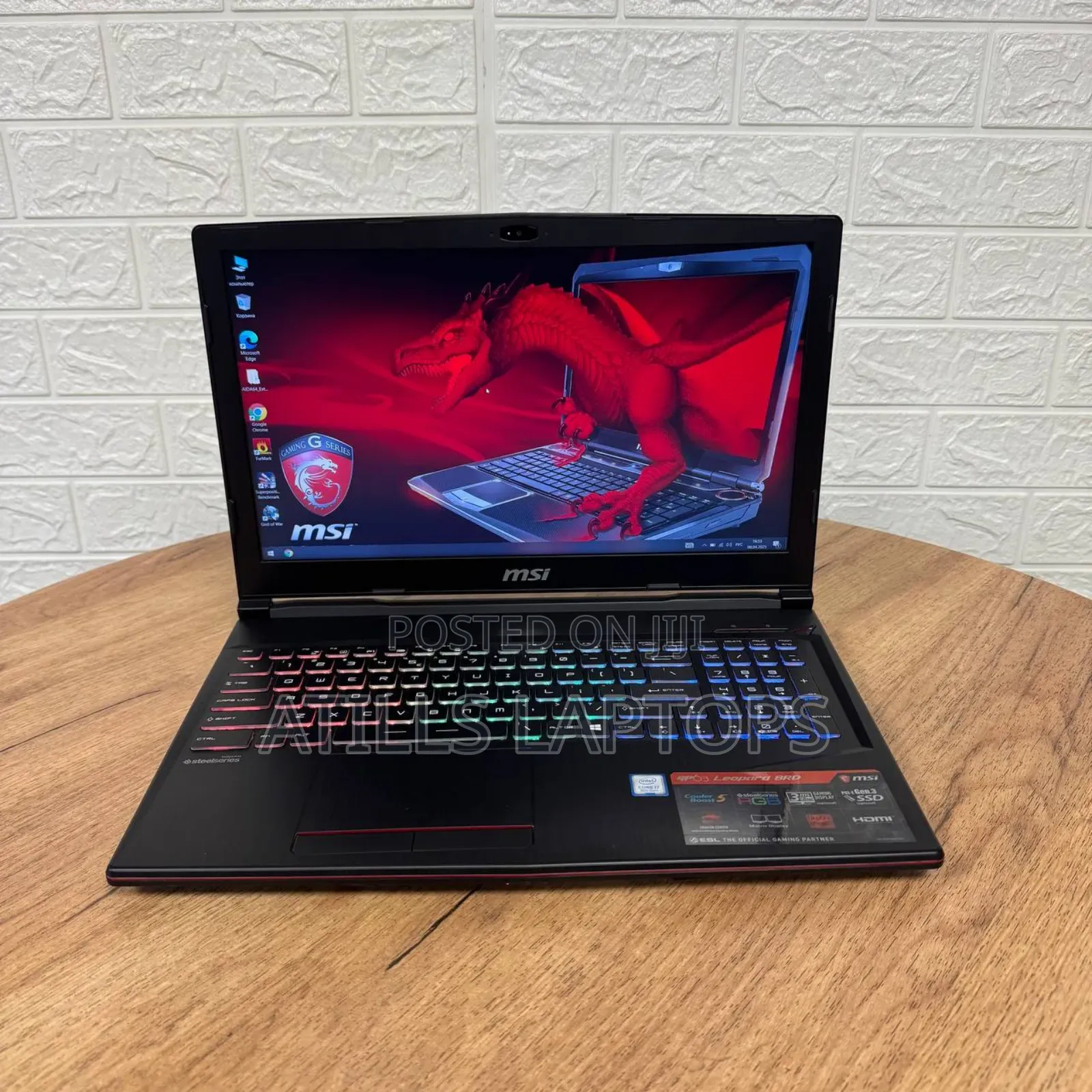 Laptop MSI GP63 Leopard 8RE 16GB Intel Core I7 SSD 512GB