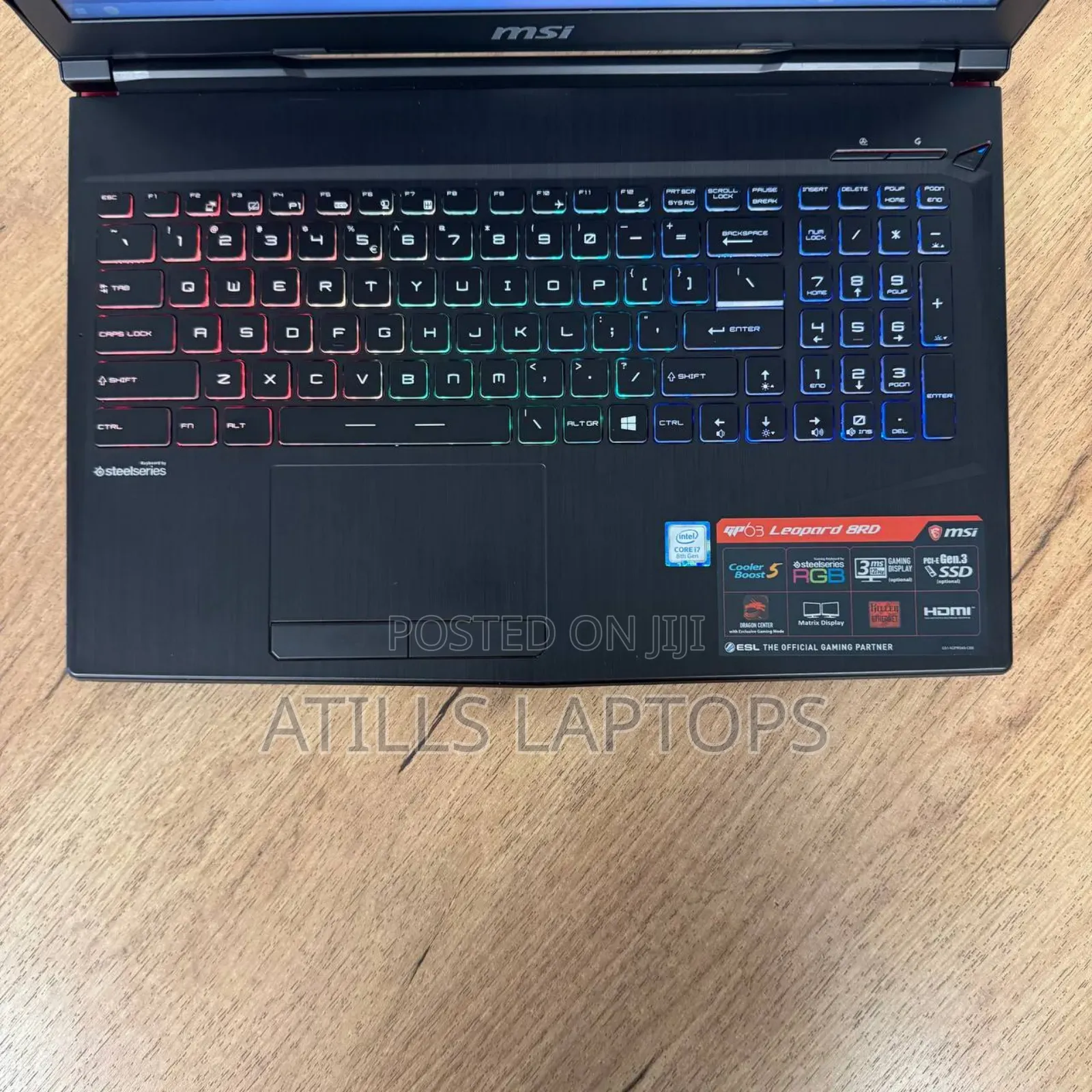 Laptop MSI GP63 Leopard 8RE 16GB Intel Core I7 SSD 512GB