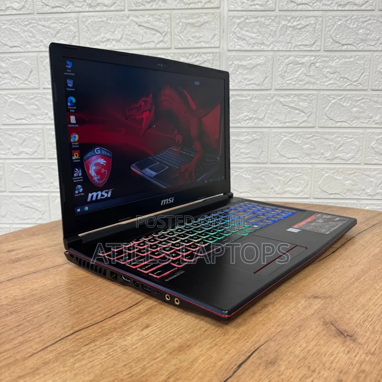 Laptop MSI GP63 Leopard 8RE 16GB Intel Core I7 SSD 512GB