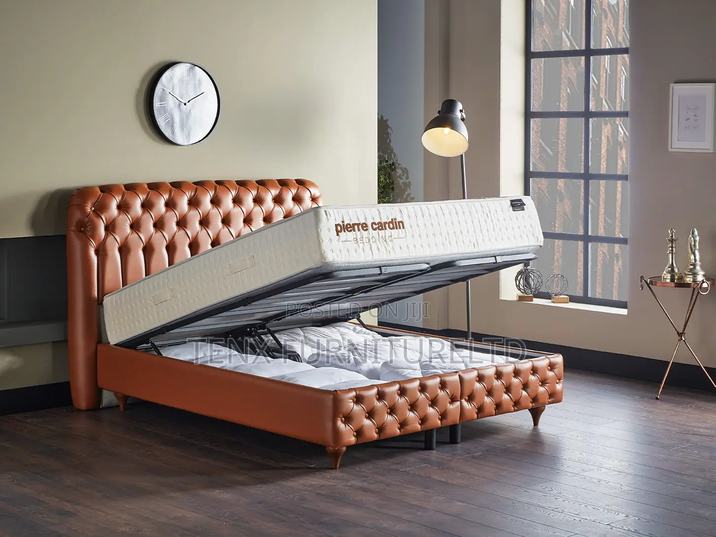 Bed With Mattress (Night Stand)