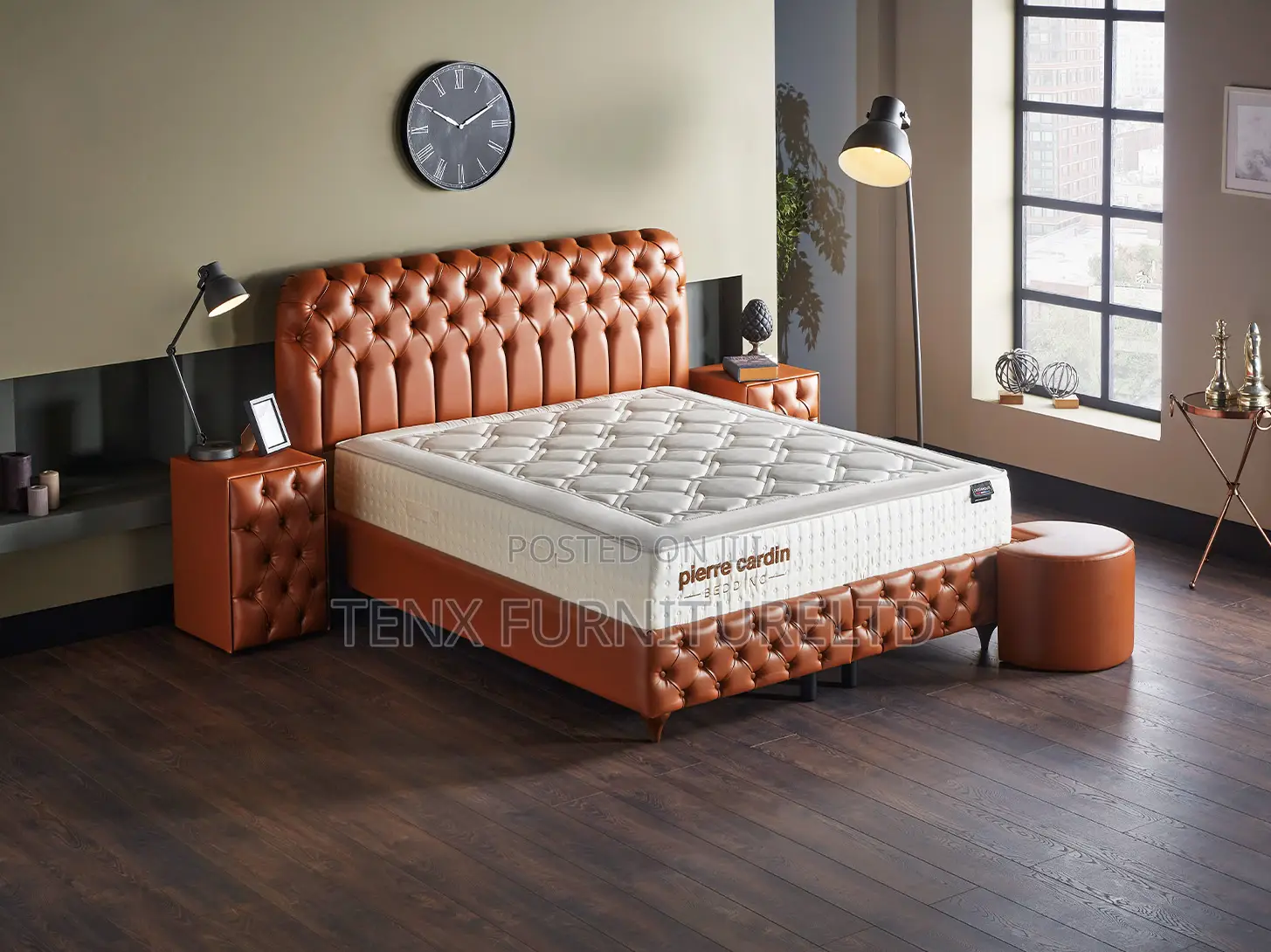 Bed With Mattress (Night Stand)