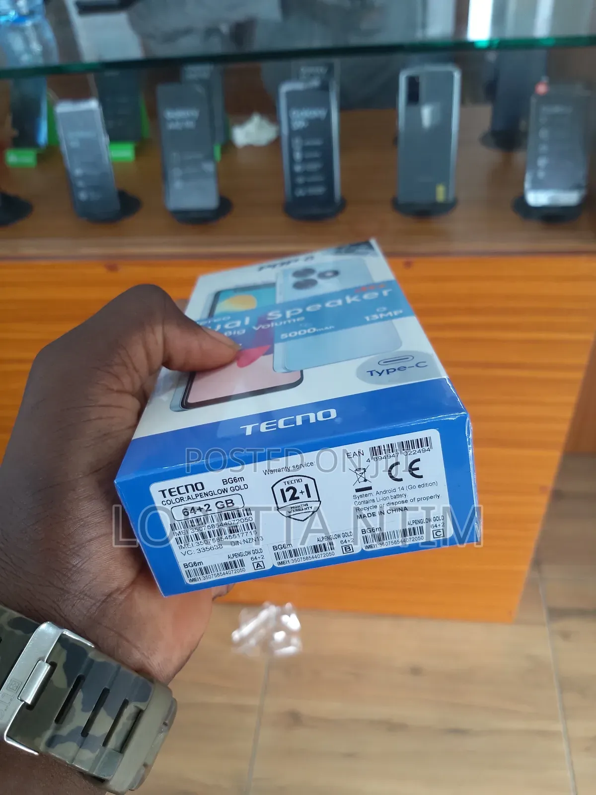 New Tecno Pop 8 64 GB Black