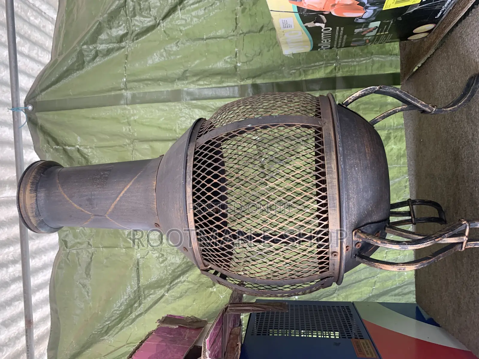 Emberwood 90cm Chiminea With Fire Grate. Poker - Fire Pit