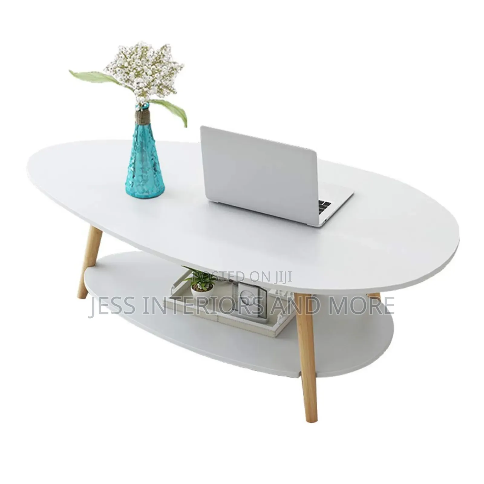 Coffee Table (White) 2-Tier