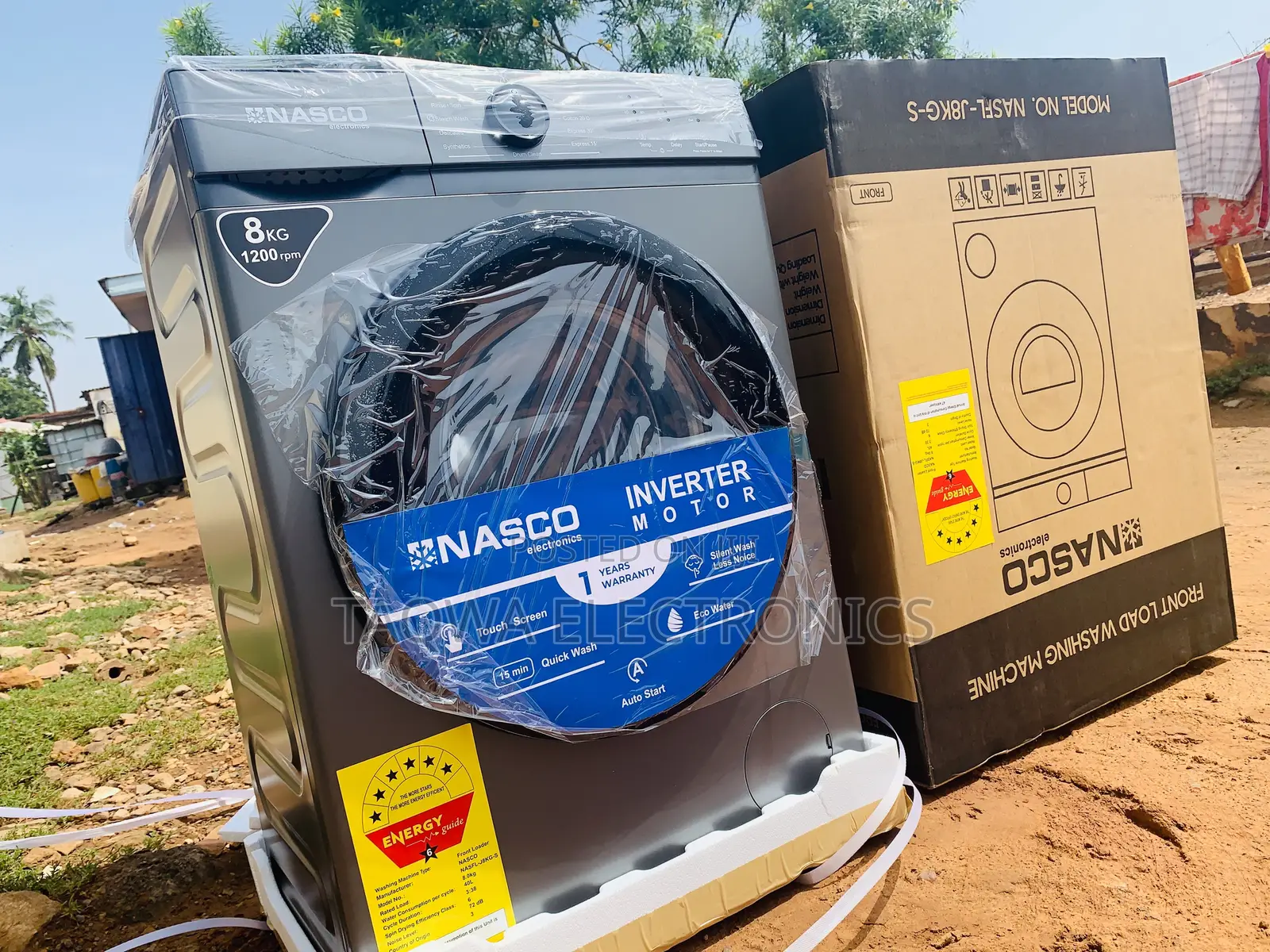 Excellent Nasco 8kg Front Load Inverter Washing Machine